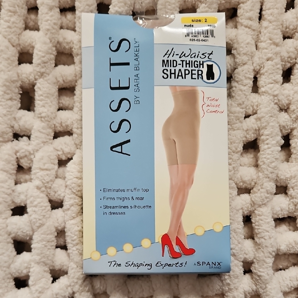 ASSETS Red Hot Label by Sara Blakely Nude Hi-Waist Mid-Thigh Shaper